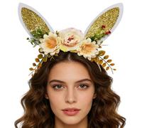 Generisch Easter Bunny Headband - Glitter Cartoon Cute Cosplay Decoration, Rabbit Ears Headband for Adults Children - For Photo Box Birthday Christmas Party Parties and Gatherings