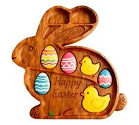 Generisch Easter Bunny Plate, Rabbit Shaped Cheese Tray - Decorative Salad Plate - Suitable for Celebrations, Dinners, Christmas, Housewarming, Kitchen and