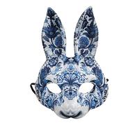 Generisch Easter Rabbit Masque, Half Face Rabbits, Cosplay Bunny Masques, Rabbit Cosplays Accessory, 10.24 x 6.69 Inches, Allowing for Multiple Uses Without Losing Its Form or Appeal