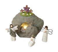 Generisch Easter Scene | Religious Christian Ornament Sign Resin - Easter Resurrection Decorations | For Office, Spring, Mantle, Christian Home and Church