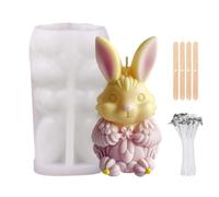 Generisch Easter Silicone Mould, 3D Egg Mould Flower Candle Moulds, Oval Candle Mold, Molded Silicone, Craft Mold, Easter Gifts, Decorative Ornaments