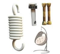 Generisch Egg Chair Spring Hook, Stainless Steel, Large Load Capacity, Heavy Duty, Rustproof, Hanging Chair Spring Set, for Ceiling Mounting, Indoor, Gym, Punch Bag, Balcony, Garage
