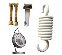 Generisch Egg Chair Spring Set Made of Stainless Steel - Heavy Load, Large Load Capacity and Rust Resistant - Egg Chair Replacement Parts | for Gym, Patio, Garage, Indoor, Ceiling, Punch Bag, Plants