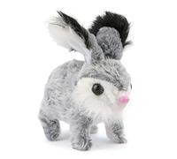 Generisch Electric Plush Rabbit - Animal with Sound Effects, Realistic Rabbit Toy, Soft, Cuddly Design with Interactive Movement, Children's Birthday, New Year, Christmas, Easter
