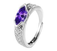 Generisch Elegant Choice for Chic Fashion · Open End Design Cut Sparkling Zircon Ring Highlighting Individual Charm Poster of Rings, one size, Metal, No Gemstone