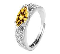 Generisch Elegant Choice for Chic Fashion · Open End Design Cut Sparkling Zircon Ring Highlighting Individual Charm Poster of Rings, one size, Metal, No Gemstone