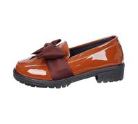 Generisch Elegant Flat Casual Shoes with Bow Thick Sole Classic British Black Mary Modern for Everyone, brown, 8 UK