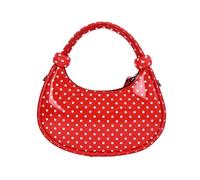 Generisch Elegant Polka Tote for Everyday Use, Modern Design as Shoulder or Shoulder Bag, Versatile Combined with Casual Wear Dresses, red, 4 UK