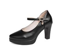 Generisch Elegant women's shoes with low block heel, ballerina design in dirndl style for costume, bridal parties, dance evenings, everyday wear as well as parties, chunky shape for comfortable wear