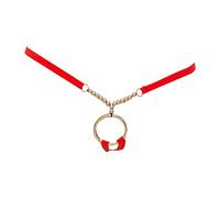 Generisch Elephant Boxer Shorts Men's Button Underwear Sling Bead Chain Ring Sexy Hollow T Thong Button Underwear Transparent Boxer Shorts Men, red, One Size