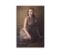 Generisch Elizabeth Olsen Movie Star Poster Wall Painting Scrolls On Canvas House Wall Decoration 08 x 12 Inches (20 x 30 cm)