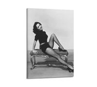 Generisch Elizabeth Taylore Movie Star Art Poster Wall Painting Canvas Living Room Bedroom Decoration Artwork 08 x 12 Inch (20 x 30 cm)
