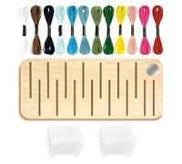 Generisch Embroidery Thread - Heavy Duty Wooden Cross Accessories, Neat Yarn Storage, Cross Threads | Embroidery Floss for Crafters, Quilters, Home, Craft Room, Workshop, Studio