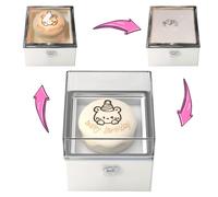 Generisch Engagement Reversible Box - 8 x 8 x 8 cm Reversible Box for Marriage Proposal | Prank Surprise Case | Built-in Bear Cake Design | Jewellery Display Holder | Creative Gift