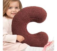 Generisch English Letter Cushion - Letter Print Cushion, Modern Text Decor, Square Cushion Cover, Stylish Design with Comfortable Texture for Seating Rooms for Home Sessions and Reading Corners