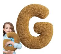 Generisch English Letter Cushion - Letter Print Cushion, Modern Text Decor, Square Cushion Cover, Stylish Design with Comfortable Texture for Seating Rooms for Home Sessions and Reading Corners