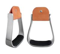 Generisch English Riding Stirrups, Padded Aluminium Riding Equipment, High-Strength Stirrups, for Outdoor, Stable, Pasture, Farm, Ranch, Work, Training, Competition, Trail Riding and