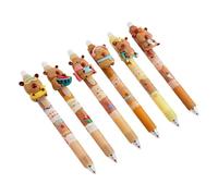 Generisch Erasable Pens | Pack of 6 Make Errors Disappear - 0.5 mm Ink Erasable Pens with Funny Designs - For Students Adults Children Office School Study Writing Planning