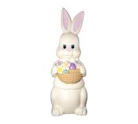 Generisch Estatua De Conejo- 20 cm Resina Adorable Resistente A La Intemperie Decoración Primaveral | Estatuilla De Conejo De Pascua | Figura Animal para Interiores Y Exteriores, Salón, Oficina,