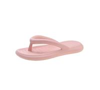 Generisch Europe the United States Summer Soft Floor Chain Flat Bottom One Word Slippers Female Pattern Beach Sandals Drag, pink, 6 UK