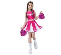 Generisch European Children's Cheerleading Team Set for Stage Performance Competition Carnival Party Role Play (8-9 Years)