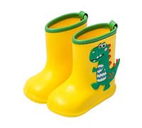 Generisch Eva Children's Wellington Boots for Boys and Girls, Rain Shoes, Comfortable and Waterproof Rain Boots, Children's Boots, yellow, 0.5 UK Child