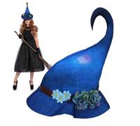 Generisch Evil Witch Hat | Horror Themed Felt Witch Hats | Knitting Accessories for Cosplay, Daily Use, Masquerade and Party