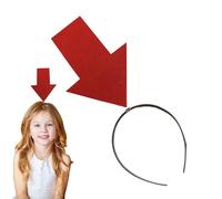 Generisch Exclamation Mark Headband, Halloween Headwear - Funny Exclamations Brand Arrowhead Hair Band - Elastic Novelty Hair Accessories, Game Headpiece for Photo Booth Props Party Accessories