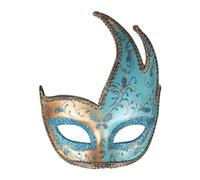 Generisch Exclusive High-End Masquerade for Festive Galas, Elegant Balls, Formal Events, Unique Design as an Eye-catching Eye-catching to Any Evening Wear (Sky Blue, One Size)