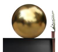 Generisch Eye Globe - Titanium Gold 200 mm | View of the | Reflective Mirror Ball | High Gloss Garden Decoration | Outdoor | Decorative Gold Ball for Landscaping with Polished Finish