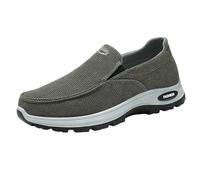 Generisch Fabric Shoes Men's Casual Shoes Summer Lightweight Breathable Plimsolls Plain Non-Slip Comfortable Loafer Outdoor Running Workout Sports Shoes for Elderly People 39-44, Green, 7 UK