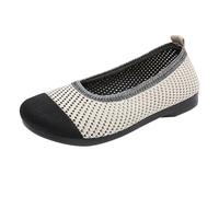 Generisch Fabric Shoes Women's Mother Shoe Summer Mesh Breathable Comfortable Walking Shoes Lightweight Non-Slip Trainers Outdoor Hiking Casual Summer Shoes for Elderly People 34-40 EU, black, 8 UK