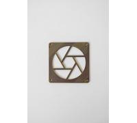 Generisch Fan Cover "Aperture Square" - Fan Grill 120mm / 140mm - 3D Printed Fan Protector (Green, 140mm)