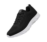 Generisch Fashion Men's Spring Flat Bottom Lightweight Breathable Mesh Slip On Comfortable Solid Color Simple Sports Shoes Features: Walking Shoes Men, White, 11 UK