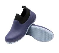 Generisch Fashion Plain Short Waterproof Non-Slip Rain Boots for Women, blue, 11.5 UK