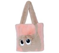 Generisch Fashion Plush Cat Handbag for Women Handbag with Shoulder Strap and Clasp, Big Eyes, Creative Fur Bag Chain For Bags, Light pink, One Size