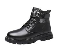Generisch Fashion Style Men's Breathable Comfortable Leisure Plain Sports Ankle Boots Climbing Shoes, black, 7 UK