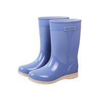 Generisch Fashion Water Shoes Rain Boots Mid Height Rain Boots with Non-Slip Surface for Kitchen, Outdoor Activities and Work, blue, 7 UK