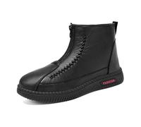 Generisch Fashion Winter Women's Snow Boots Flat Non-Slip Short Warm and Comfortable Slip On Shoe Filler, black, 5 UK