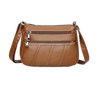 Generisch Fashion Women's Plain Large Capacity Messenger Bag Advent Calendar Bags Filling, brown, One Size