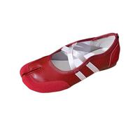 Generisch Fashionable comfortable plain slippers with split toe for everyday use - versatile women's casual shoes for all seasons leisure activities, red, 5 UK
