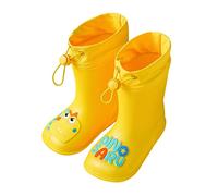 Generisch Fashionable dinosaur rain boots for girls with funny dinosaur motifs, ideal for outdoor adventure, everyday life, in any weather, a, 4.5 UK Child