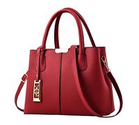 Generisch Fashionable messenger bag for women with generous storage space, elegant one-shoulder design for everyday urban use, red, One Size