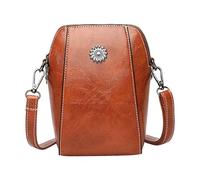 Generisch Fashionable plain PU shoulder bag for women as an elegant shoulder bag in timeless design with robust carrying handles, practical main compartment, yellow, One Size