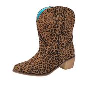 Generisch Fashionable Platform Boots Women's Elegant No Heel Design Comfortable Durable High Boots For Winter Outdoor Leisure Activities, brown, 8 UK