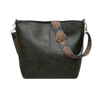 Generisch Fashionable Women's Messenger Bag in Plain Design with Zip Mobile Phone Compartment for Style-Conscious People, Green, One Size