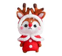 Generisch Felt Christmas Decorations - DIY Bunny Elk Decor | Animal Material Set for Children Adults Christmas Tree Wall Room Classroom Rear View Mirror Backpack