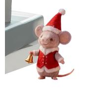 Generisch Felt Mice, Slightly Cute Compact Christmas Felt Mice Figure for Bedroom, Living Room, Study, Bookshelves, Inner Window Sills and the Christmas Season