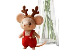 Generisch Felt Mouse | Cute Mini Animal Ornaments - Christmas Felt Mouse for Bedroom, Living Room, Study, Bookshelves, Inner Window Sills and the Christmas Season