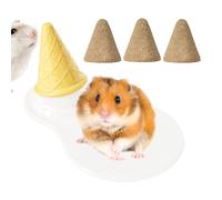 Generisch Ferret Bed Cool Mat Ceramic Hamster House Nest, Sleeping Cone with Woods Small Animal Accessories for Ferrets Chinchilla Squirrel